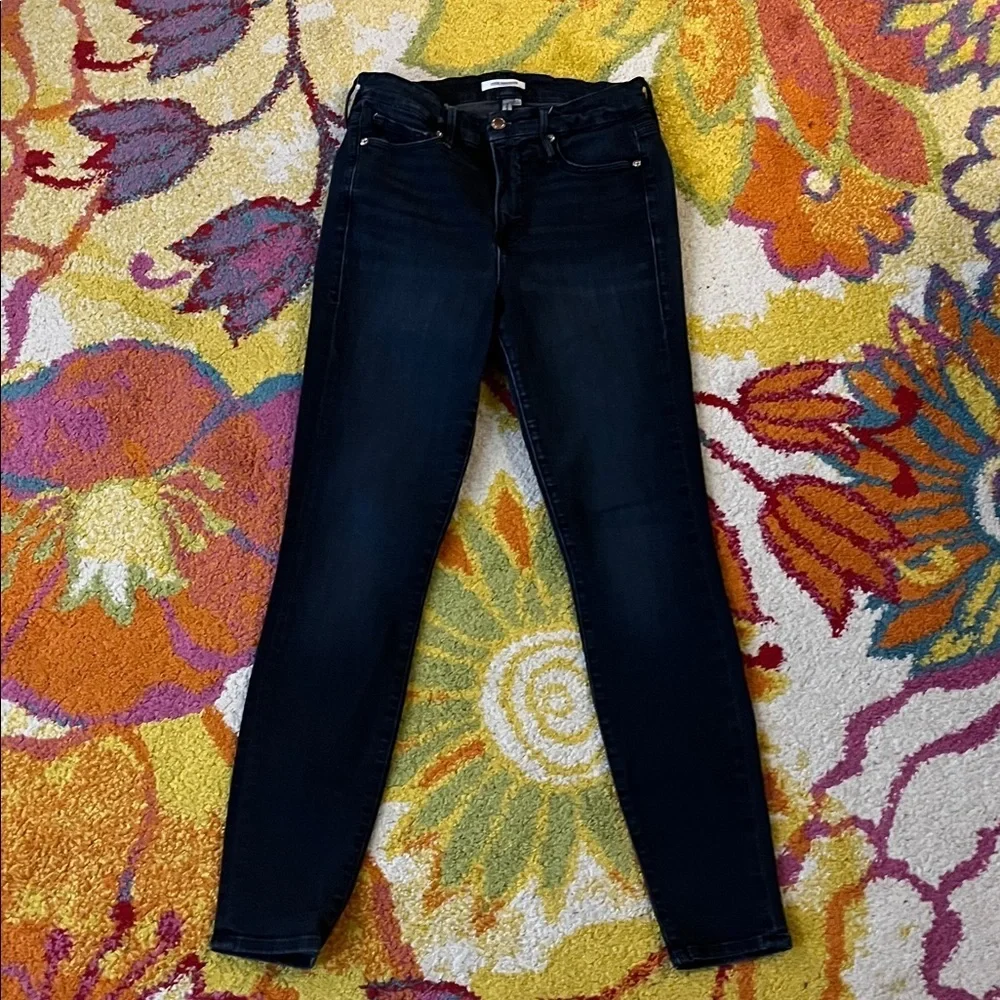 EXCELLENT CONDITION WOMEN’S 8 / 29 GOOD AMERICAN High waist SKINNY JEANS - Picture 4 of 8